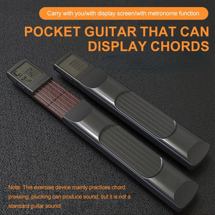 Pocket Guitar Chord Practice Tool Guitar Neck Trainer with Rotating Chord Chart