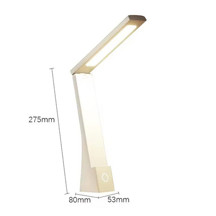 LED Desk Lamp USB Rechargeable Dimmable Study Reading Bedside Table Light