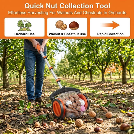 Acorn Picker Upper Rolling Nut Collector, Walnut Picker Nut Gatherer Roller