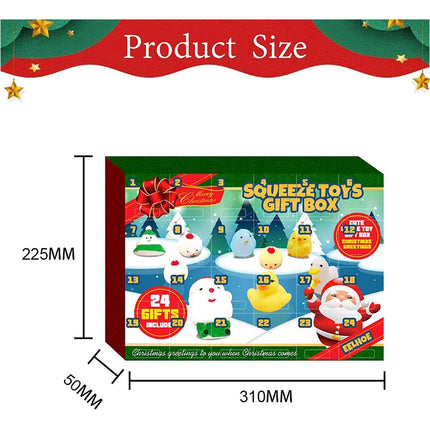 Festive Christmas Countdown Advent Calendar 24pcs Fidget Toys Holiday Present