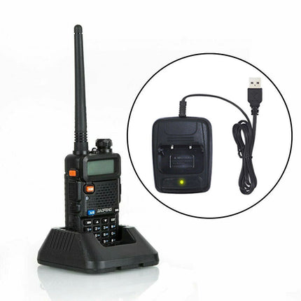 LCD Long Range UHF with Headsets USB Rechargeable