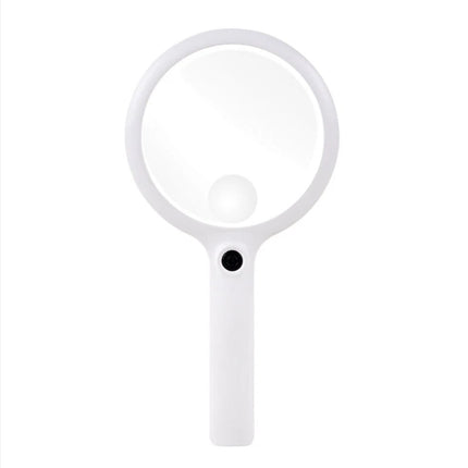 30X  10X Handheld Magnifier Rechargeable 24 LED Light Magnifying Glass