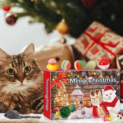 Cat Advent Calendar 2026 Christmas Countdown Calendar for Kitten Toys