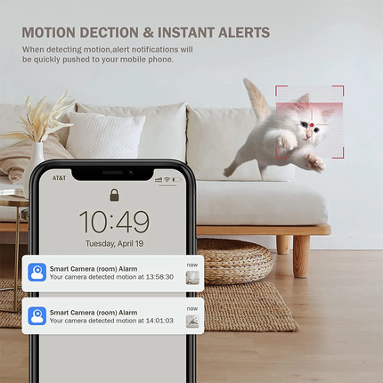 1080P WiFi IP Security Camera Wireless Indoor CCTV System Home  Pet Monitor
