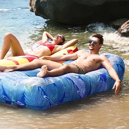 Inflatable Sofa Bed Swimming Pool Floating Raft Beach Garden Folding Chair