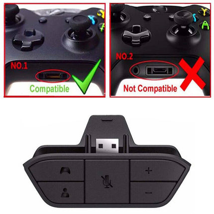 Stereo Headset Adapter Audio Headphone Converter For Xbox One Game Controller