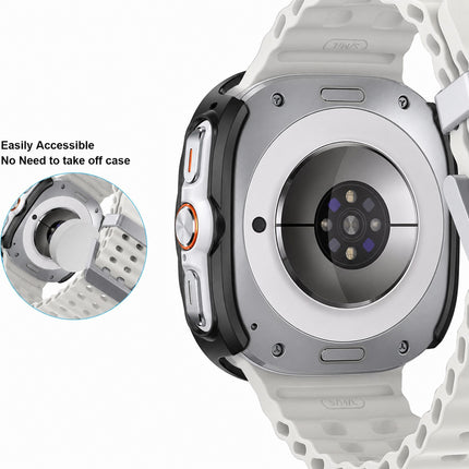 For Samsung Galaxy Watch Ultra 47mm Case Screen Protector Face Cover Smart Black