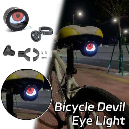 LED Motorcycle Bicycle Devil Eye Light Programmable Eyes Rear Bike Lights USB