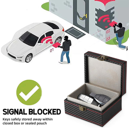 Premium Faraday Box & Pouch Set:  Car Key Protector