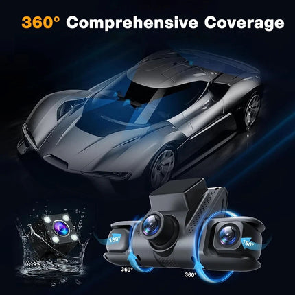 4K Dash Cam 4Channel Front and Rear Car DVR DashCamera Video Recorder1080P
