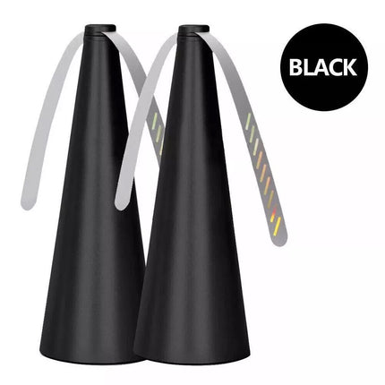 2 x BBQ Shoo Away Fly Bug Repellent Fan Outdoor Picnic Camping RV Caravan Garden Black