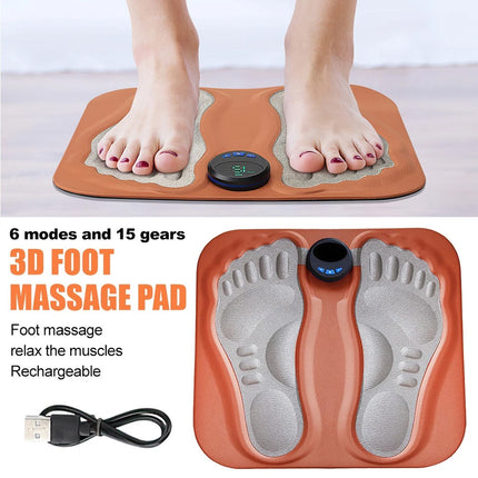 3D Smart Foot Massage Pad Feet Massager 6 Modes Improve Blood Circulation Relax