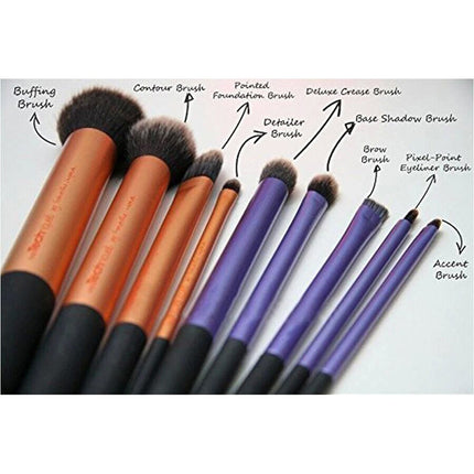 3 Set/12pcs Cosmetic Makeup Brushes Real Techniques Starter Kit Core Collection