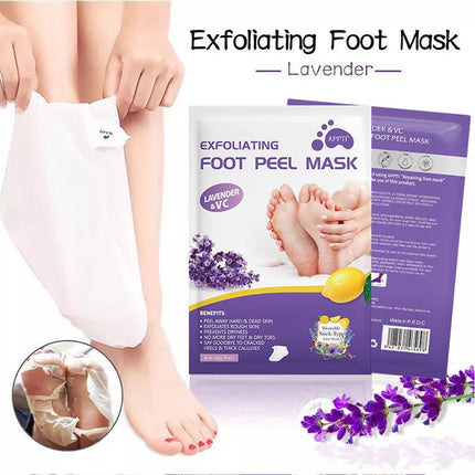 5 Pair Exfoliating Foot Peel Mask Soft Feet Hard Dead Skin Remove Smooth Sock