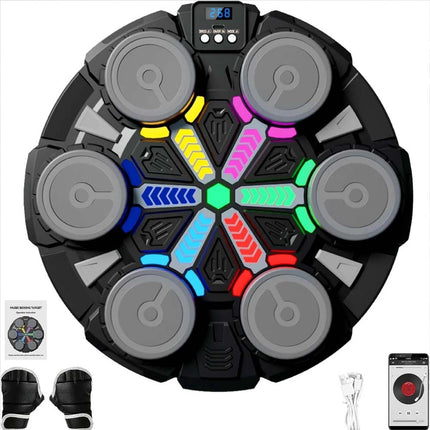 Music Punching Machine Bluetooth Wall Mounted Boxing Trainer Toy