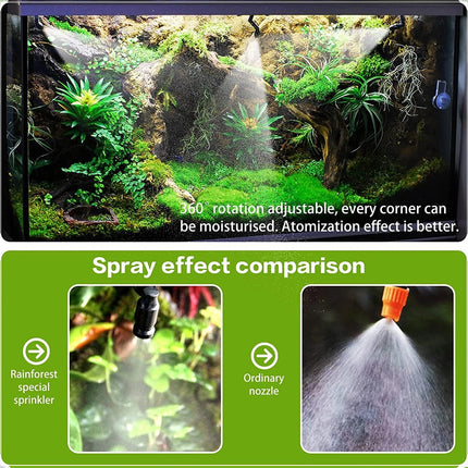 Reptile Fogger Automatic Reptile Mister Fogger For Terrarium Humidifiers & Timer