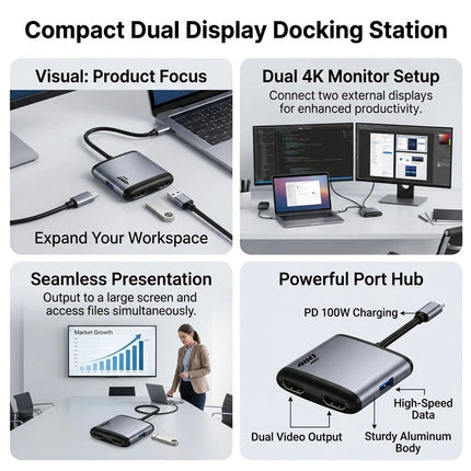 Type C to USB-C HDMI USB 3.0 Adapter Converter Cable 3 in 1 Hub For MacBook AIR
