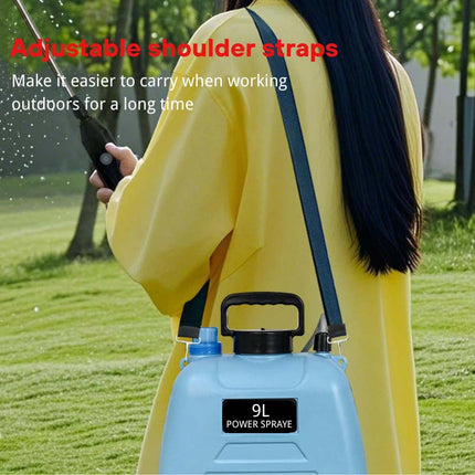 9L Electric Rechargeable Battery Weed Sprayer 3 Nozzles Garden Pump Spray USB