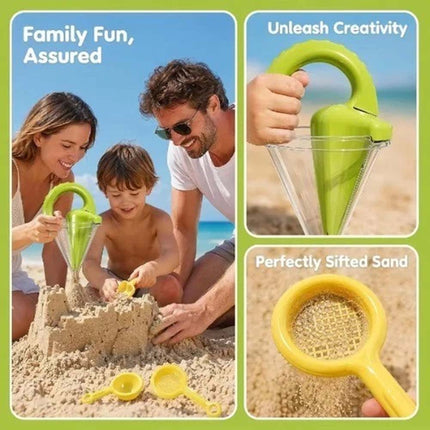 Spilling Funnel Sand Beach Toys,Dripper Writing Sand & Water Mixing Castle Maker