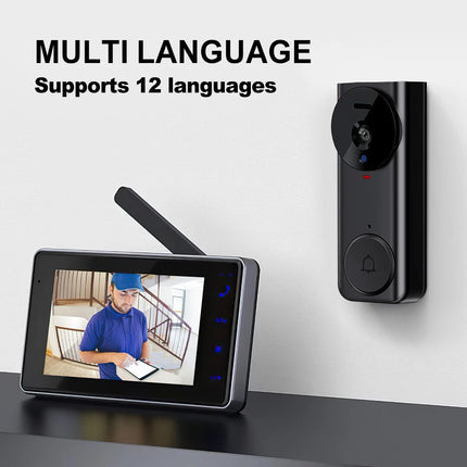 Wireless Smart WiFi Video HD Doorbell Camera Intercom Security Camera Door Bell