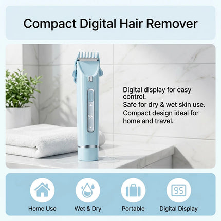 LED Dual Head Shaver Women Electric Bikini Trimmer Wet & Dry Use Hair Removal