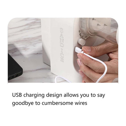 Home Electric Ice Shaver Crusher USB Rechargeable Easy Operation Portable