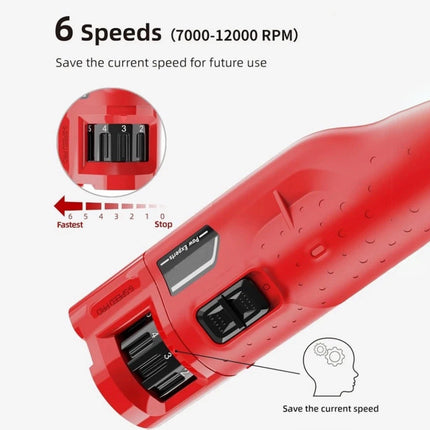Dog Nail Grinder Quiet - (45db) 6-Speed Pet Nail Grinder with 2 LED Lights for L