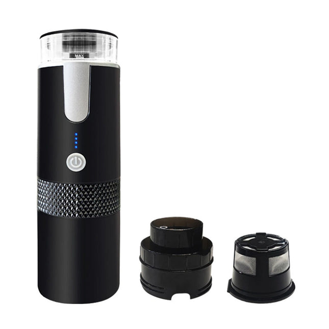 Portable Electric Espresso Maker with K Cup Capsules for Office Travel Camping