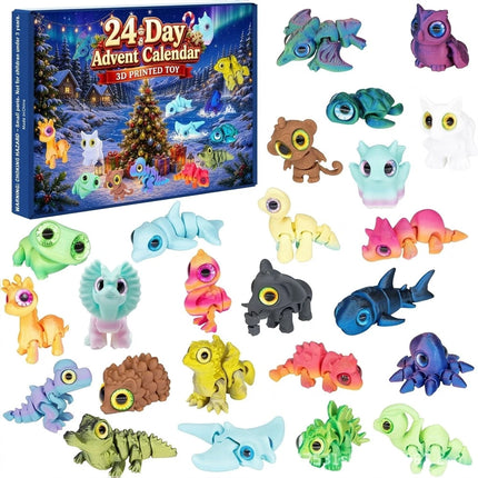 3D Printed Animals Christmas Advent Calendars 2026, 24 Day Christmas Countdown