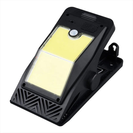 Solar Motion Sensor Clip on Light LED Outdoor Camp Tent Portable Emergency Light  （Yellow Light））