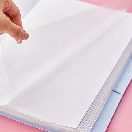 4x A4 Document Folder Pastel Colour 60 Pocket Presentation Display Office School