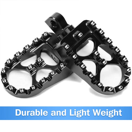 2Pcs Wide Fat Foot Pegs MX Style Footpegs Fit for Harley Dyna Sportster Bobber