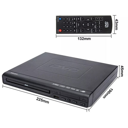 HD DVD Player CD Movie Composite Video Multi Region With Remote RCA HDMI Cable