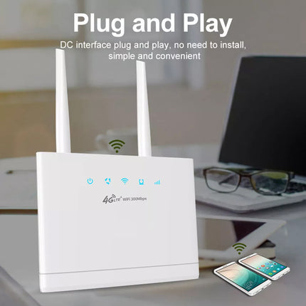 300Mbps 4G LTE Modem Router WiFi Unlocked SIM Card Slot Wireless Internet Router