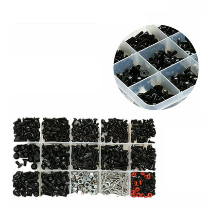 500PCS/Set RC Screws Box Repair Tool Kit for 1/10 HSP RC Car DIY Accessories