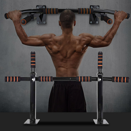 Wall Mounted Pull Up Bar Chin Up Strength Training Horizontal Bars Exercise