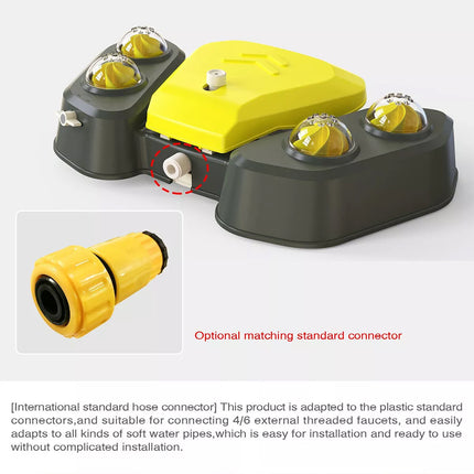 Interactive Dog Water Sprinkler Toy Outdoor Pet Drinking Fountain & Bath Shower Grey