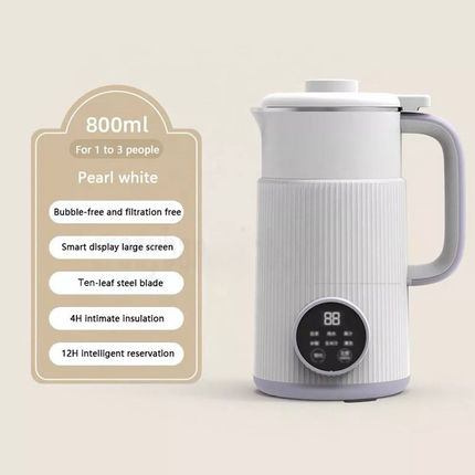 800ml Soy Milk Machine Juicer Automatic Heating Free Filter Soybean Milk Maker