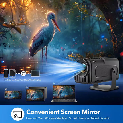 5G HD 4K Projector For Android Portable Mini HDMI USB Home Video Theater