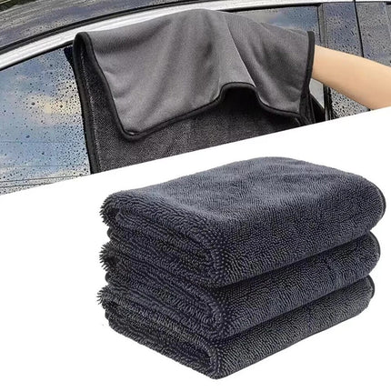 2 Pcs Microfibre Glass Cleaning Cloth Car Towel Window Dish Washing 40*60cm