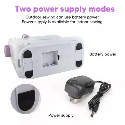 Mini Sewing Machine 12 Stitch Electric Foot Pedal 2-Speed for DIY and Repairs