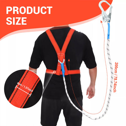 Adjustable Safety Belt Harness Fall Protections for Climbing Aerial Work 2M
