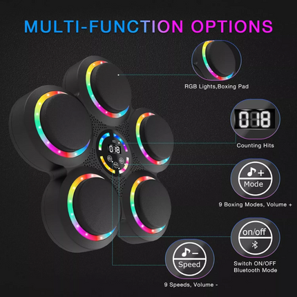 Wall Mounted Music Boxing Machine Smart Music Boxing Workout Machine Bluetooth