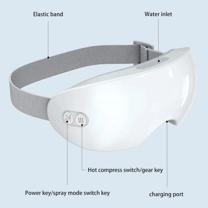 Steam Therapy Mask, Smart Hot Steam Eye Mask for Dark Circles Dry Eyes Relief