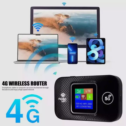 For Portable 4G LTE Wireless WiFi Router Mobile Broadband LCD MIFI Hotspot