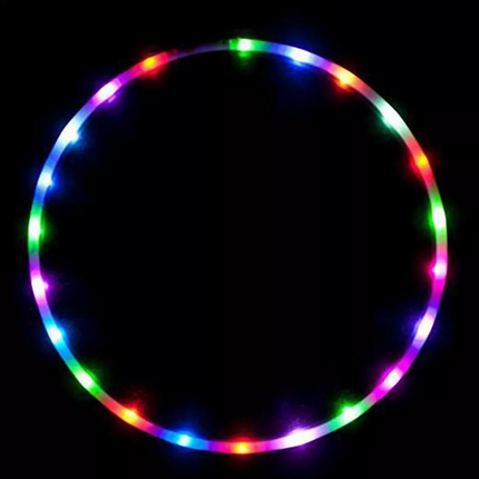Hula Hoop Led Adults and Kids with Changing LED Lights Lightweight SK 90cm