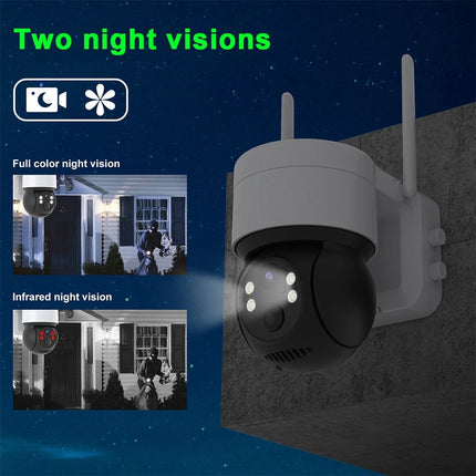 Solar Security IP Camera Battery Powered Wireless CCTV PTZ WiFi Camera