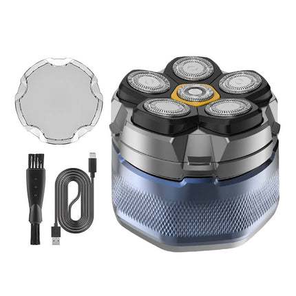 Electric Head Shavers for Bald Men 6D Head Razors w/Nose&Ear Trimmer LED Display