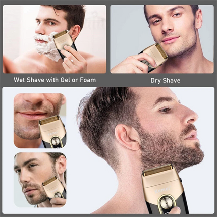 Cordless Foil Shaver Electric USB Rechargeable Wet/Dry Shaver Razor For Men Gift