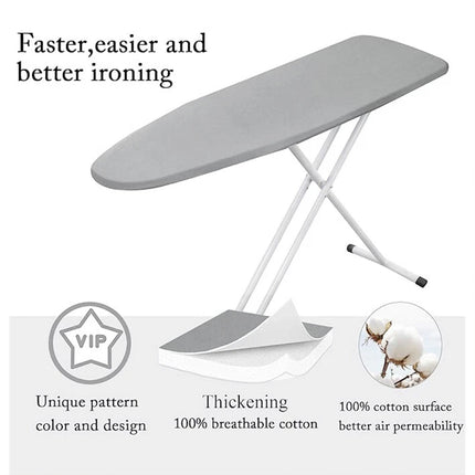 Ultra Thick Ironing Board Cover Heat Retaining Felt Iron Easy Fitted Clevinger Grey